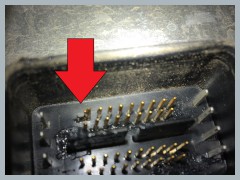 Crossed PCM Pins